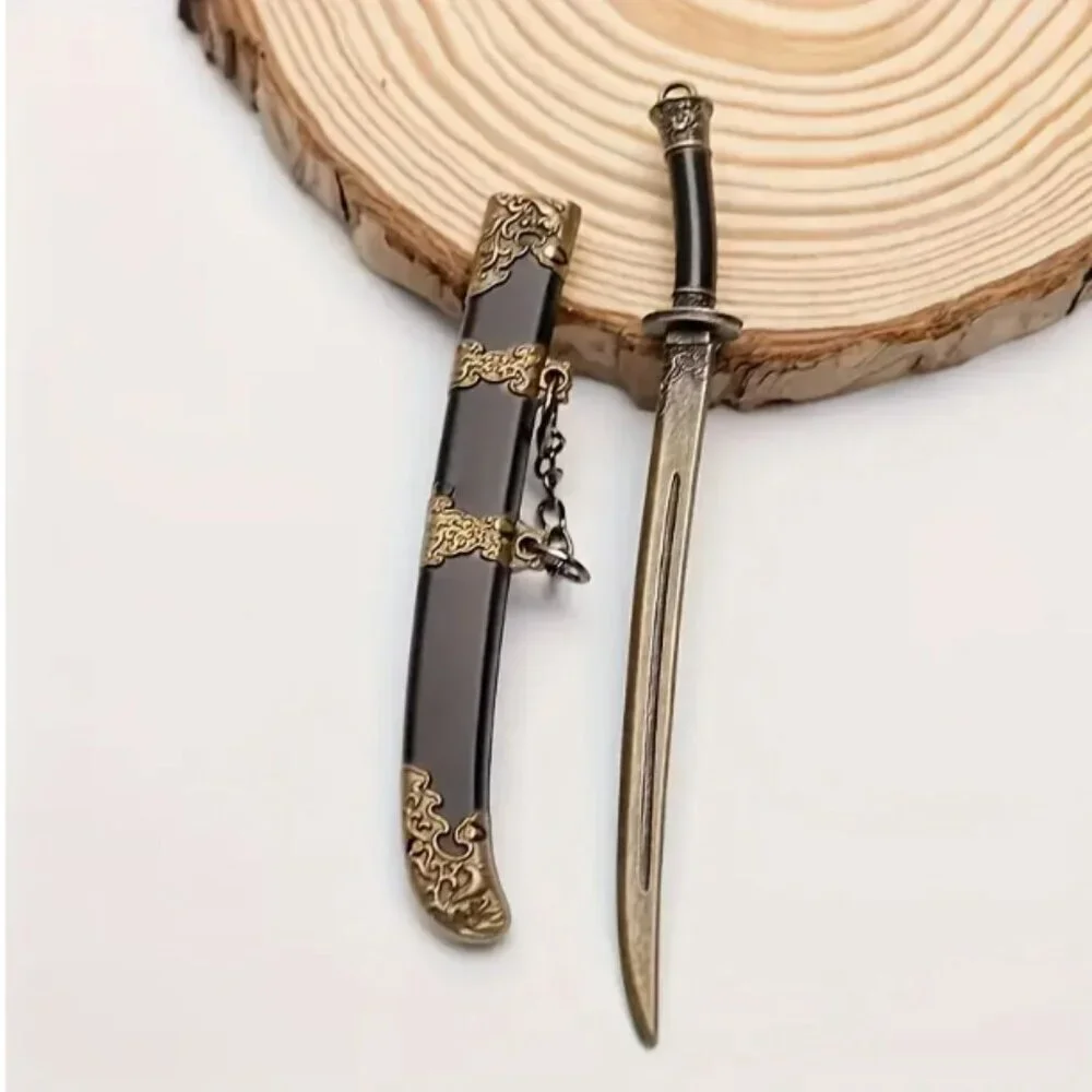 Sword Keychain with Sheath Mini Sword Random Metal #2 NWT